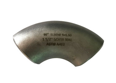 China 90 Kolben-Schweißungs-Fitting ASTM A403 1 1/2“ Sch10 Grad Ellbogen-SS304 fournisseur