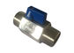 1000 WOG verlegte Minikugelventil Npt/Bsp 304, 316 Edelstahl Blau/rote Griff-Farbe fournisseur